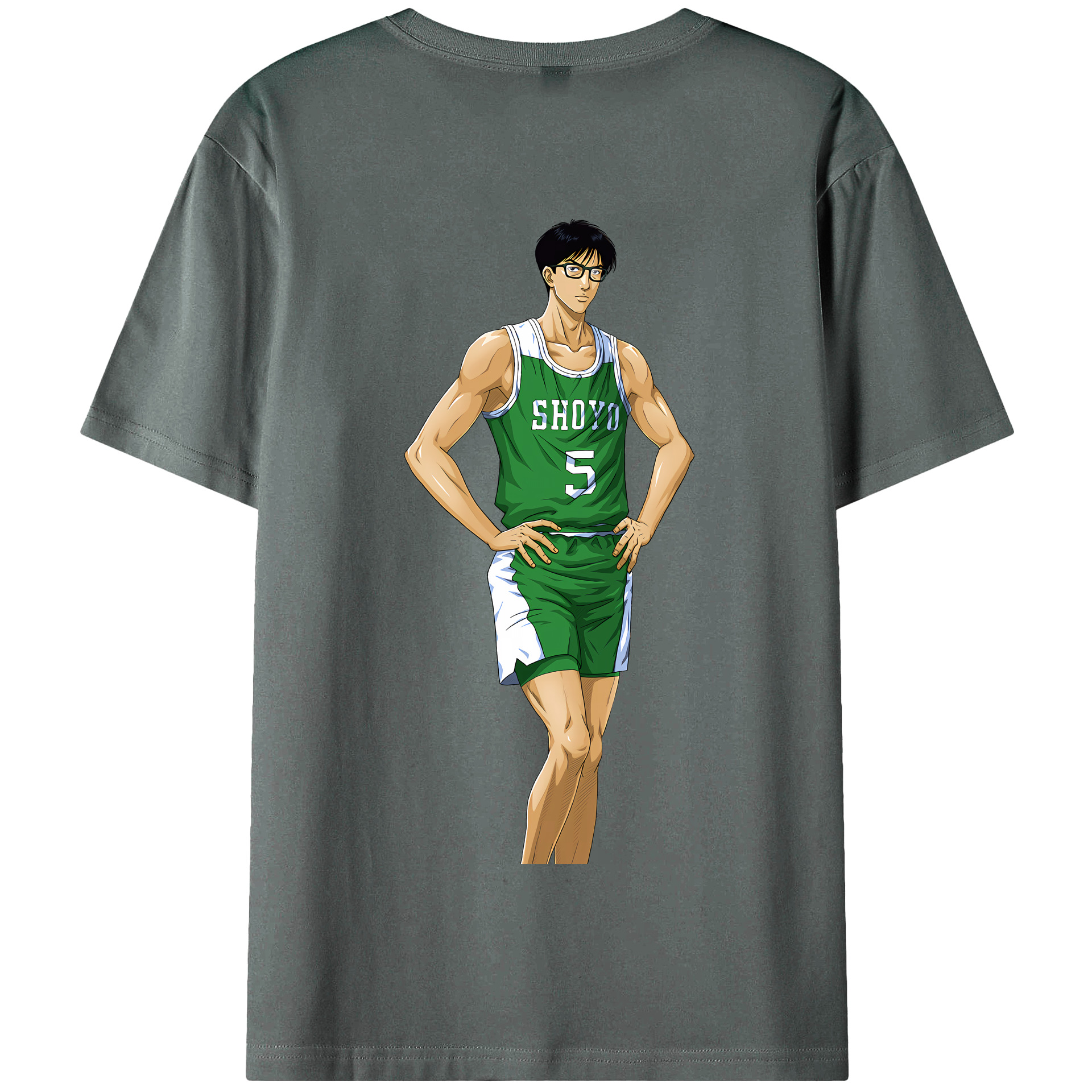 SLAM DUNK／スラムダンク 綿100％半袖Tシャツ（背面プリント）